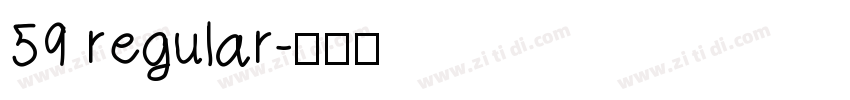 59 regular字体转换